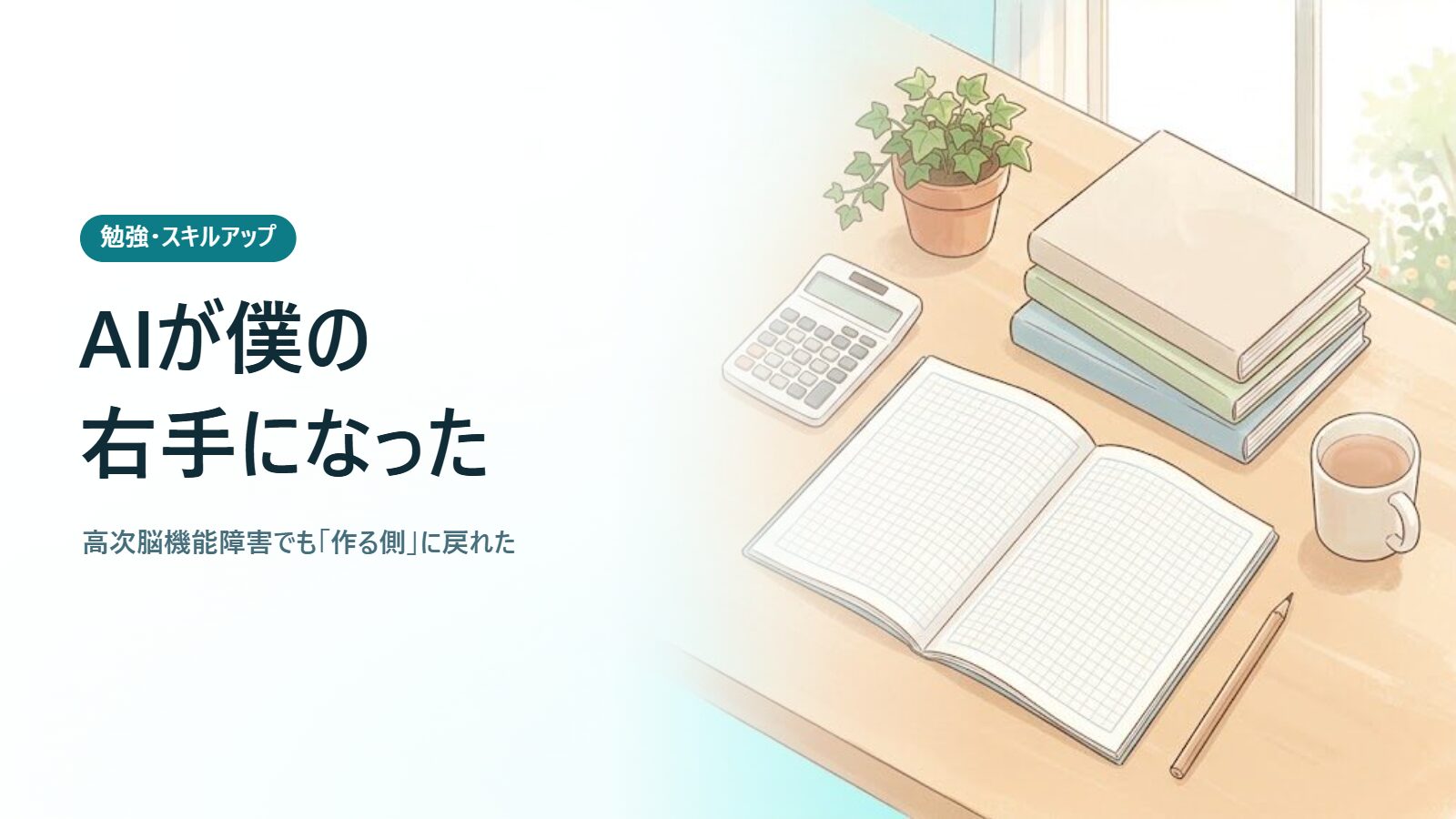 AIが僕の右手になった 高次脳機能障害でも「作る側」に戻れた