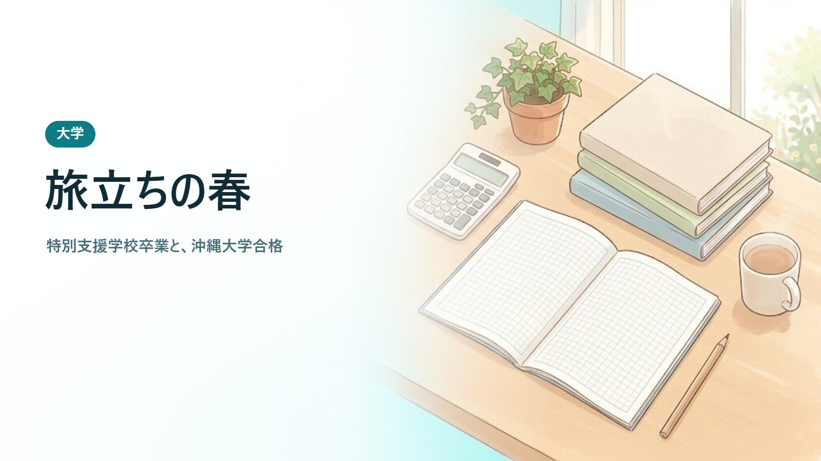 旅立ちの春 特別支援学校卒業と、沖縄大学合格